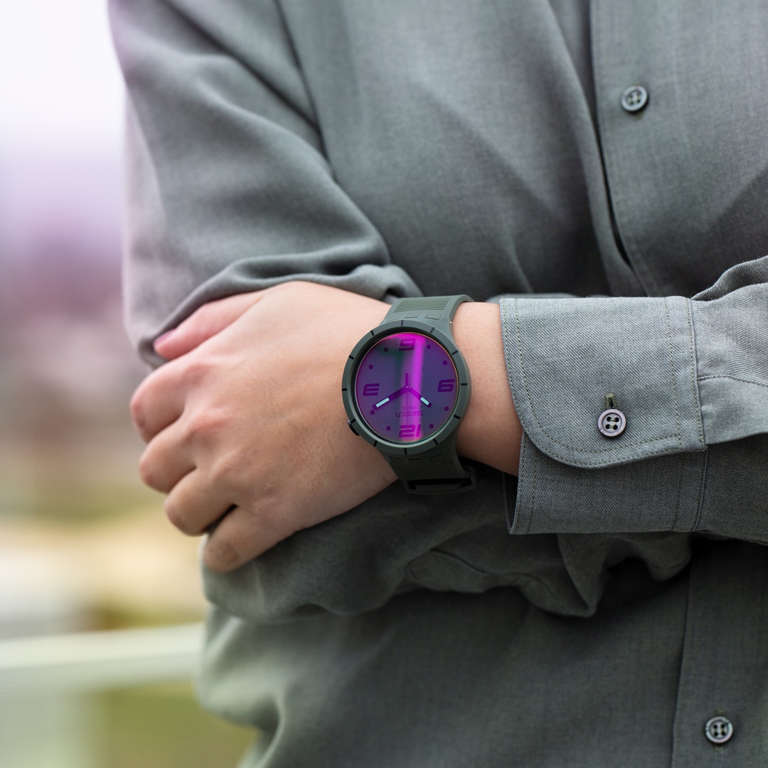 Swatch Big Bold Futuristic Green