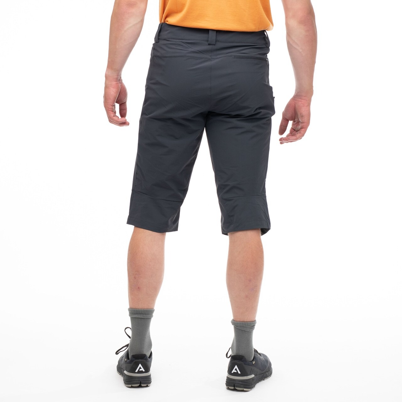 Vandre Light Softshell Long Shorts Herre Dark Shadow Grey