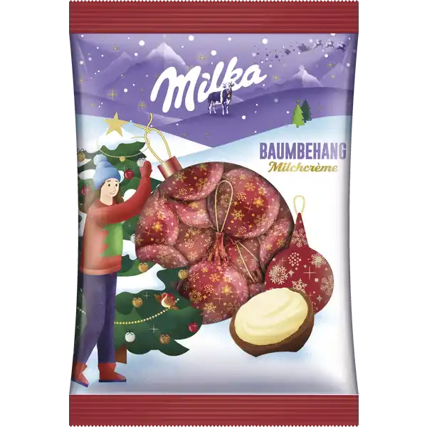 Christbaum Kugeln Milchcrème