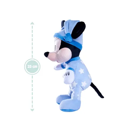 Simba Disney Mickey Maus Gute Nacht Mickey Plüsch, Glow in the Dark, 25 cm