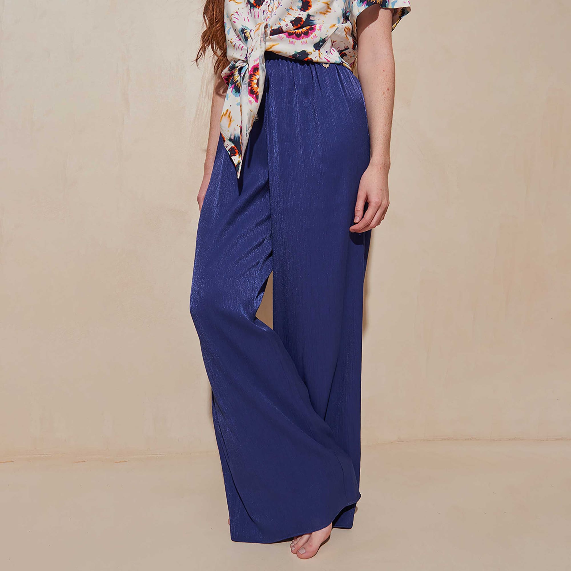 Pantalon Femme bleu marine