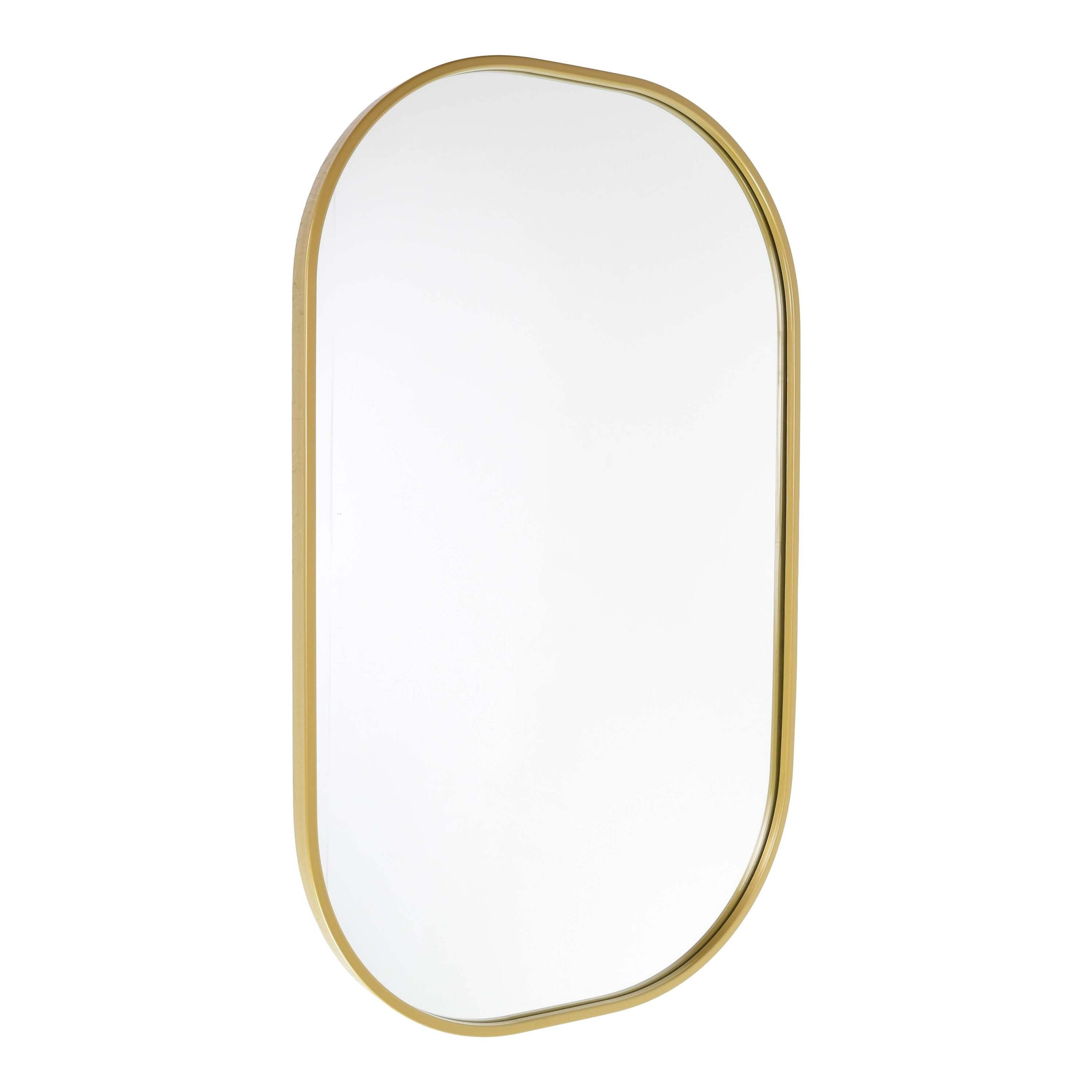 Fragix Iris Spiegel Ovaal - Goud - Metaal - 80x50