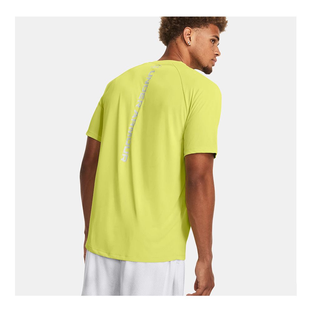 Under Armour UA TECH REFLECTIVE - Maillot Homme jaune