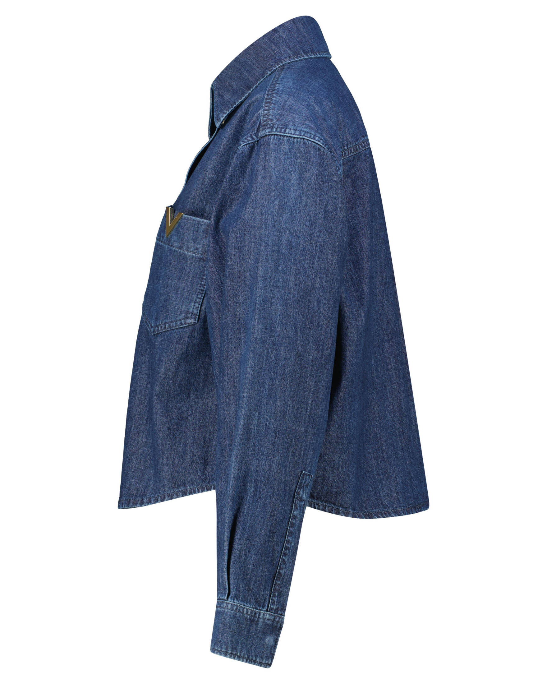 Valentino| Damen Hemdbluse aus Baumwolldenim
