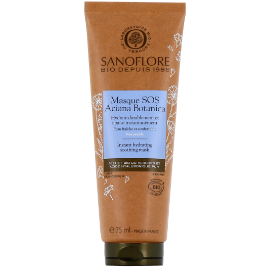 Masque SOS hydratant apaisant Bio Aciana Botanica Sanoflore - Peaux sensibles