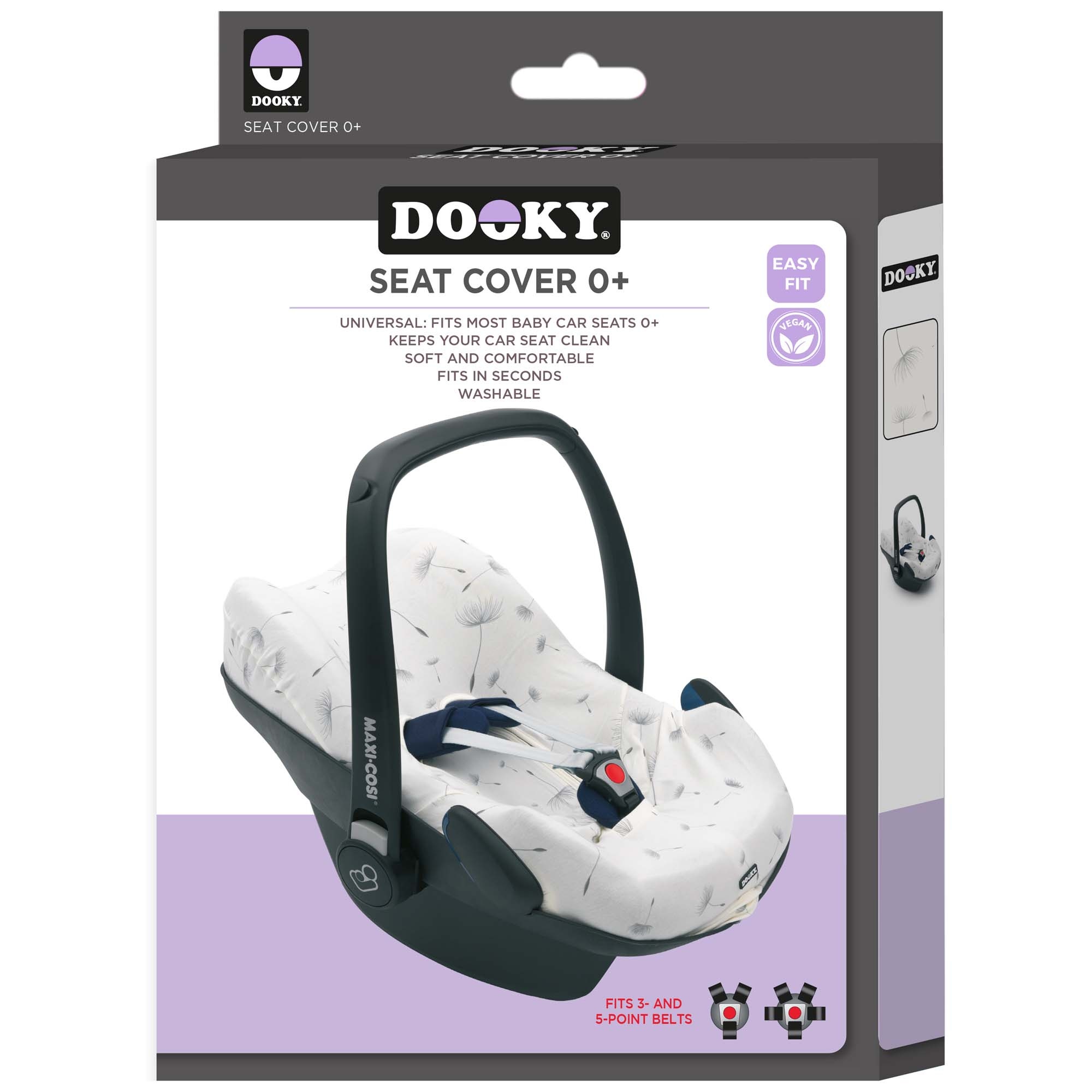 Dooky autostoelhoes 0+ Paardenbloem