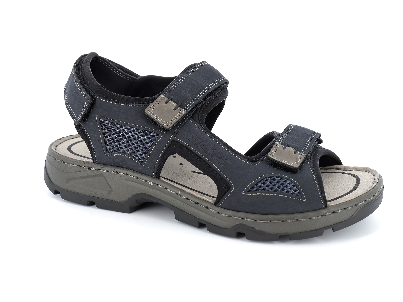 Rieker-26164 Synthétique Multi Bleu