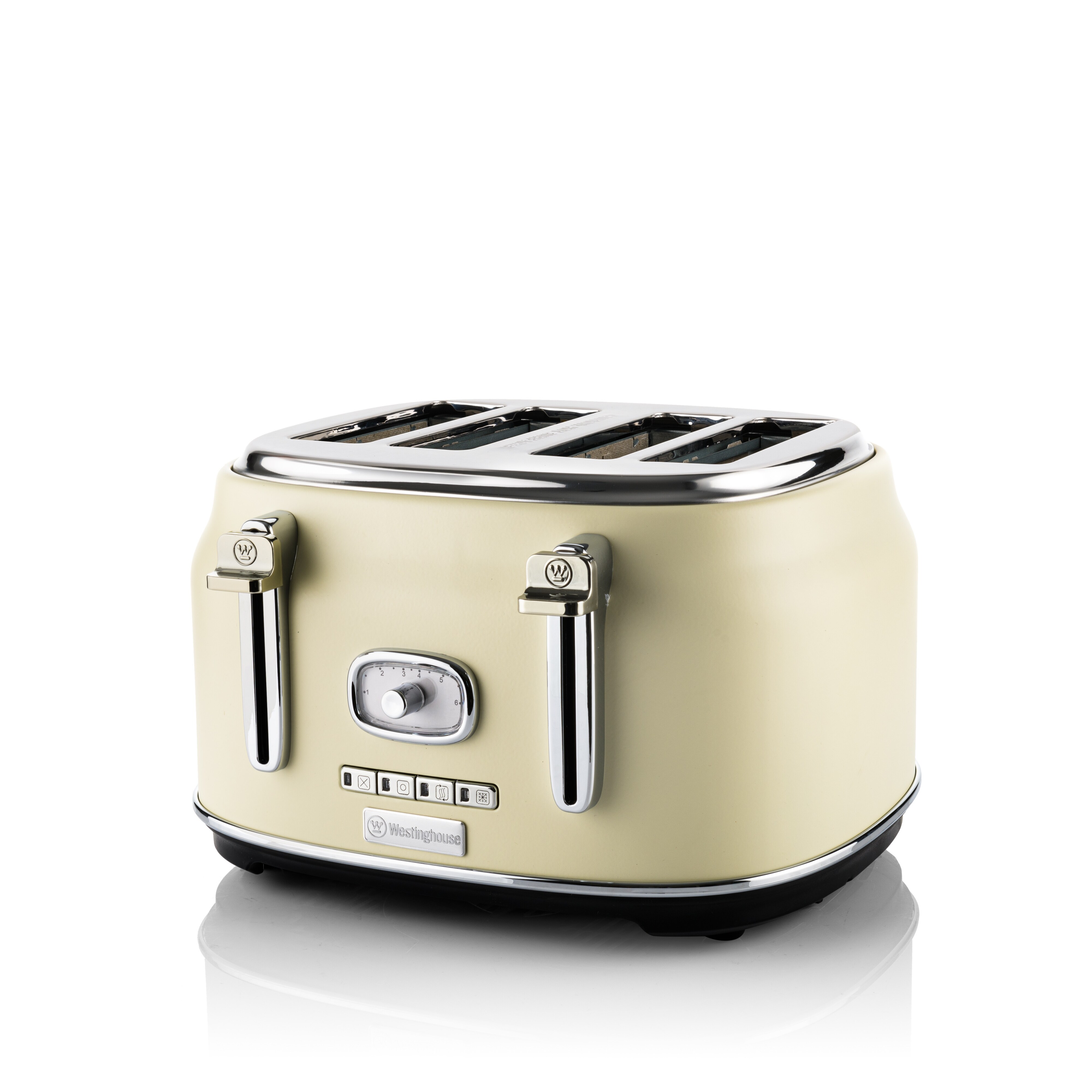 Westinghouse 4-Schlitz-Toaster WKTTB809WH cremeweiß