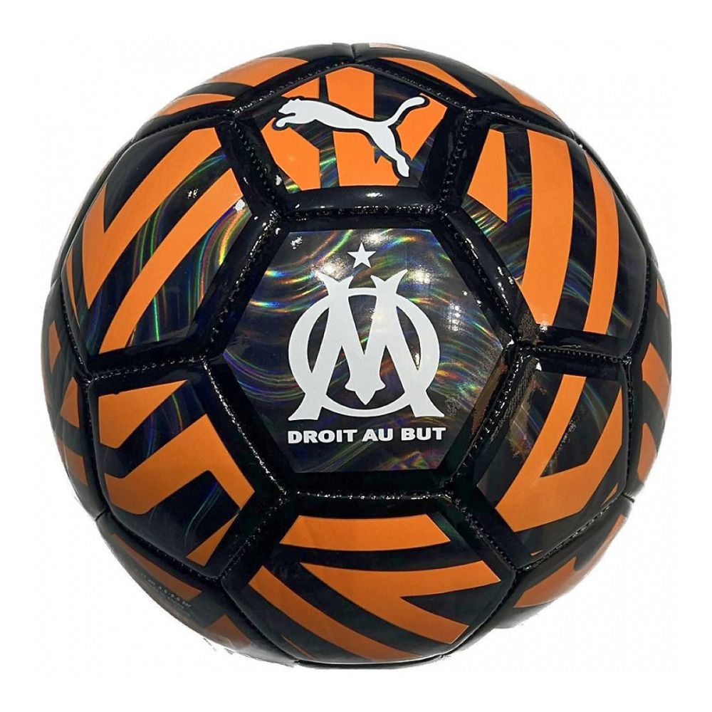Puma OM FAN - Ballon de football Homme black/rickie orange