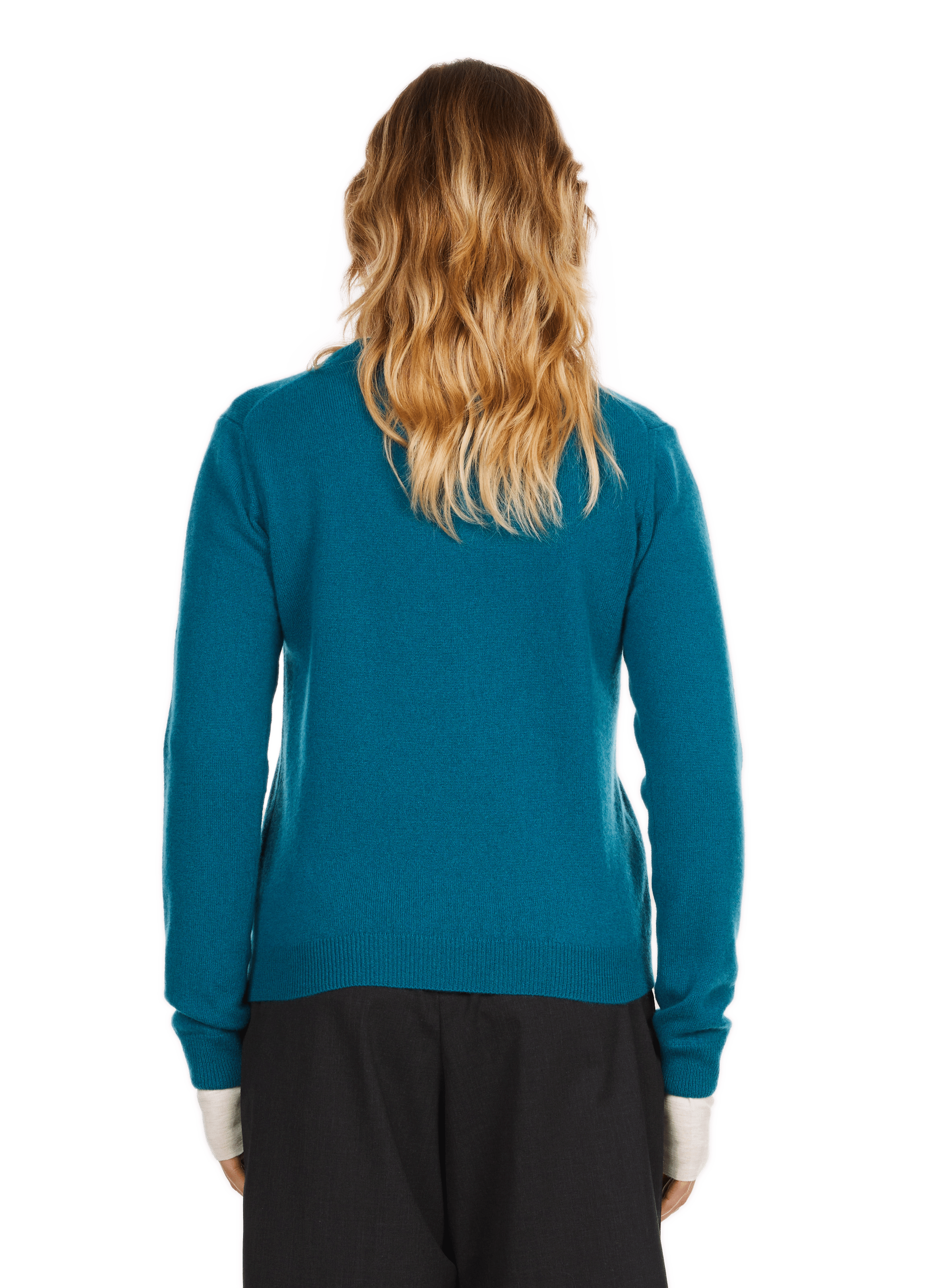 QIRIA - Pull droit en cachemire | Vert