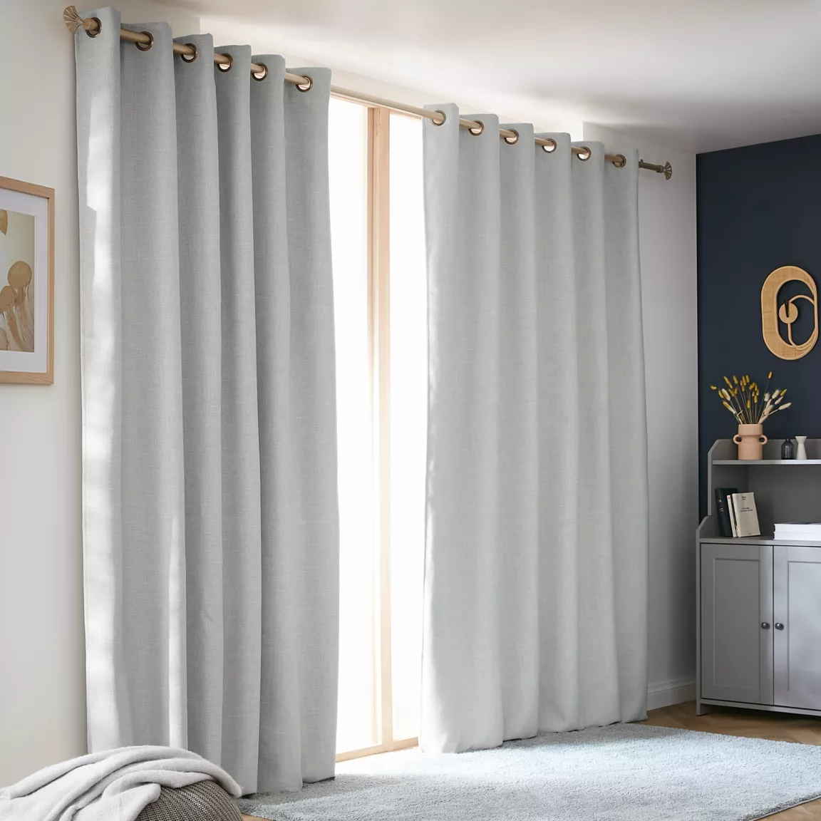 Rideau obscurcissant thermique (180 x 260 cm) Alba Gris