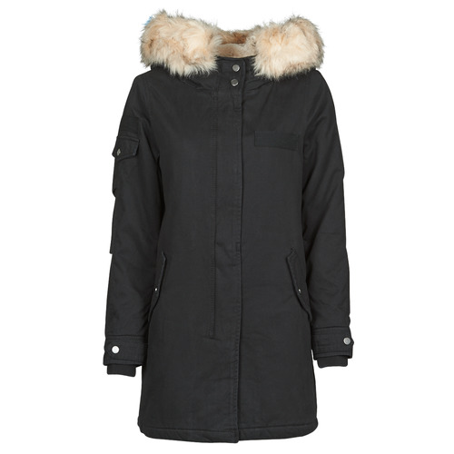 Only - ONLMAY FUR CANVAS PARKA  CC OTW - Noir