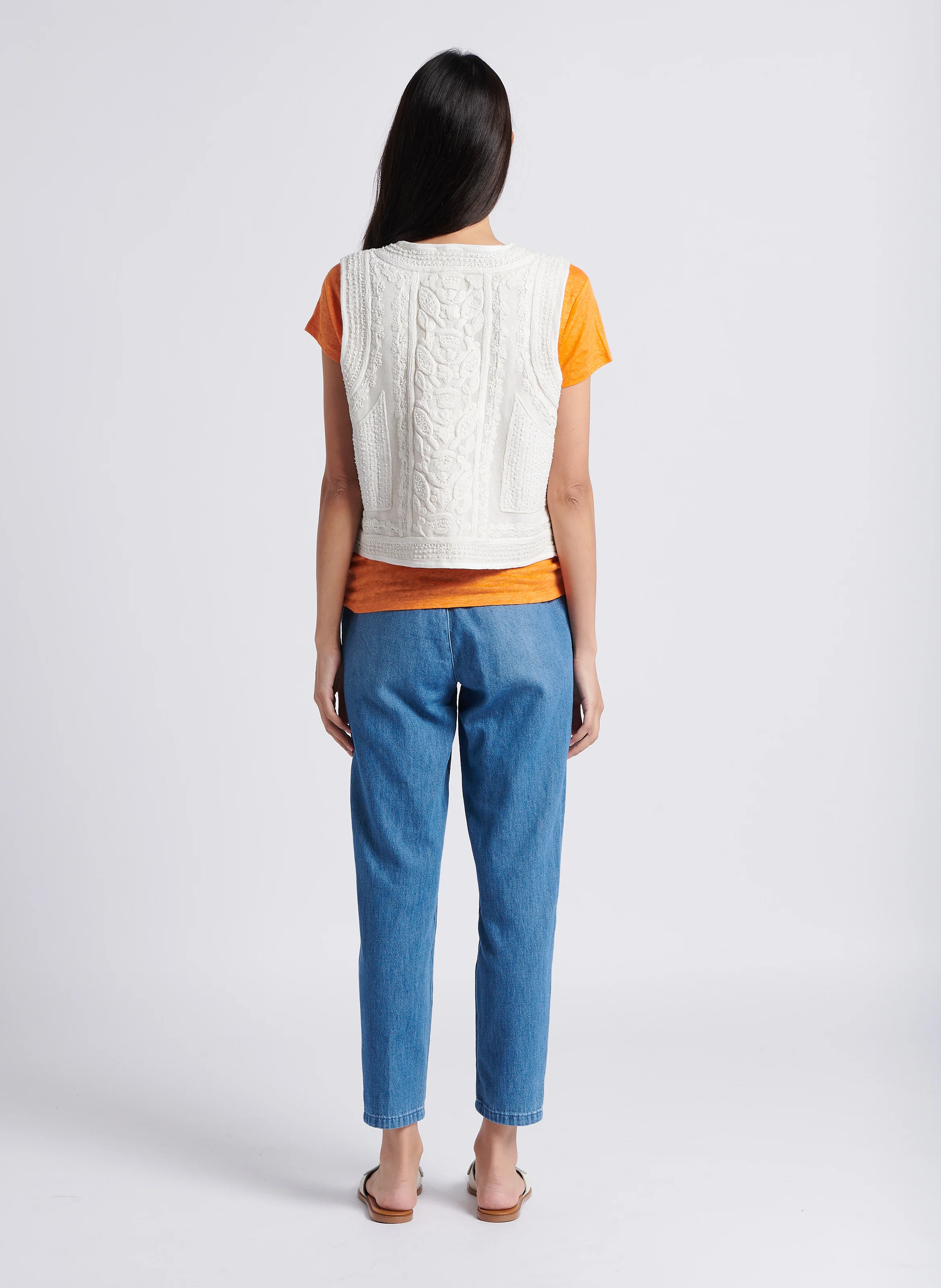 SABIL - Jean droit en coton | Bleu