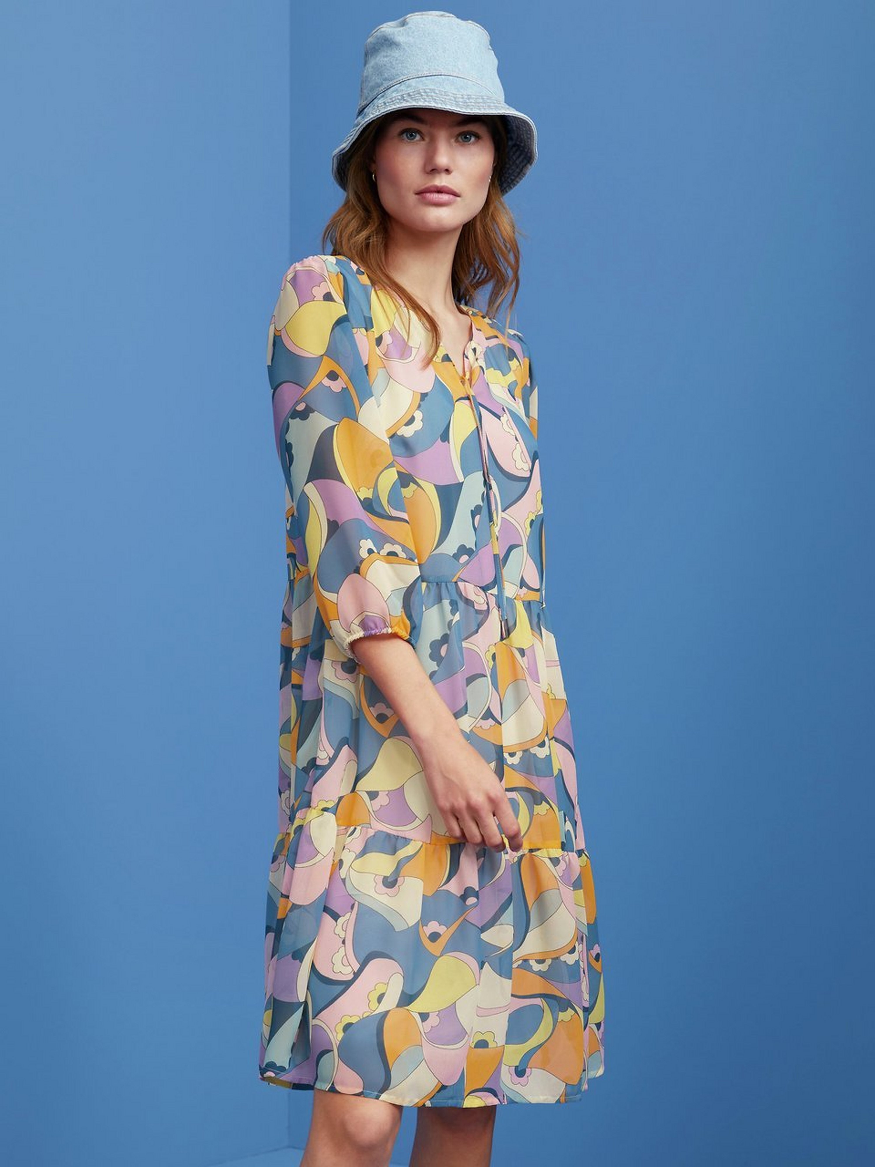Kleid mit 3/4-Arm