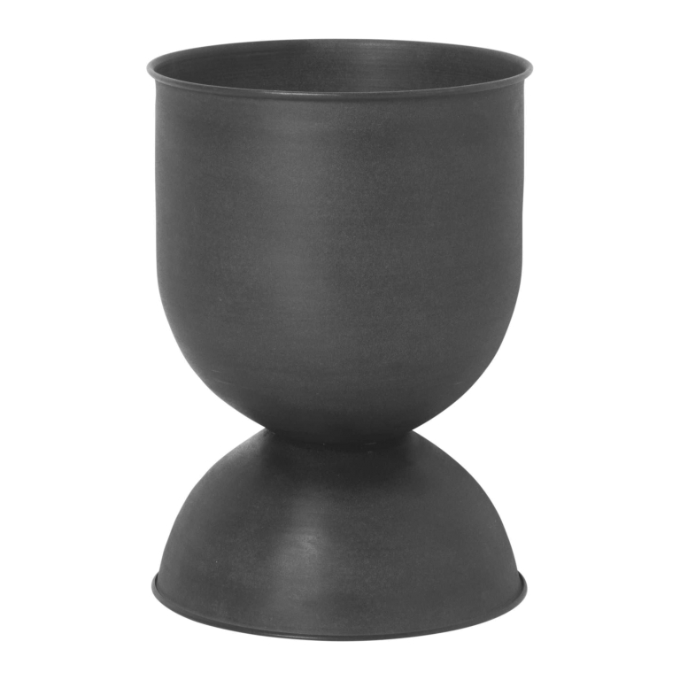 Ferm Living Hourglass plantenbak small black