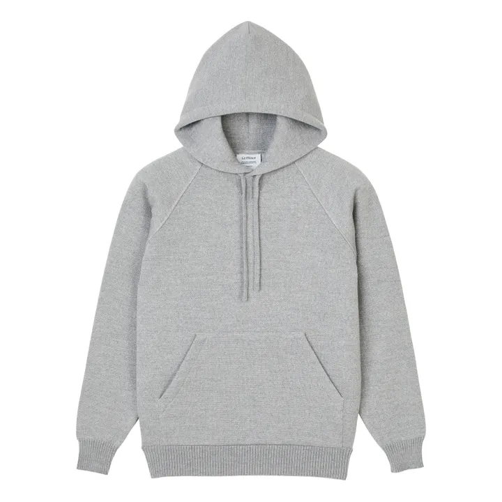 Le Minor Hoodie Mixte Laine Mérinos | Gris