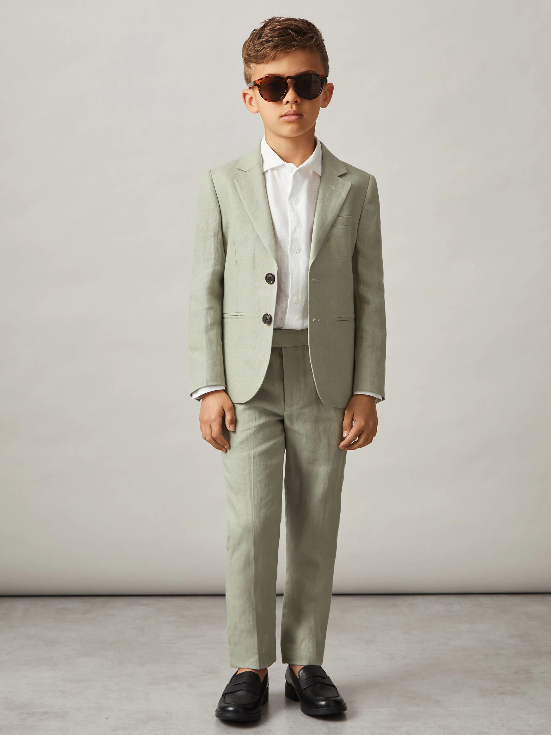 Reiss Kin Linen Suit Shorts