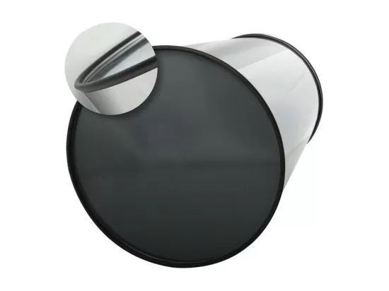 Poubelle Touch Inox 30L Gris Anthracite MSV