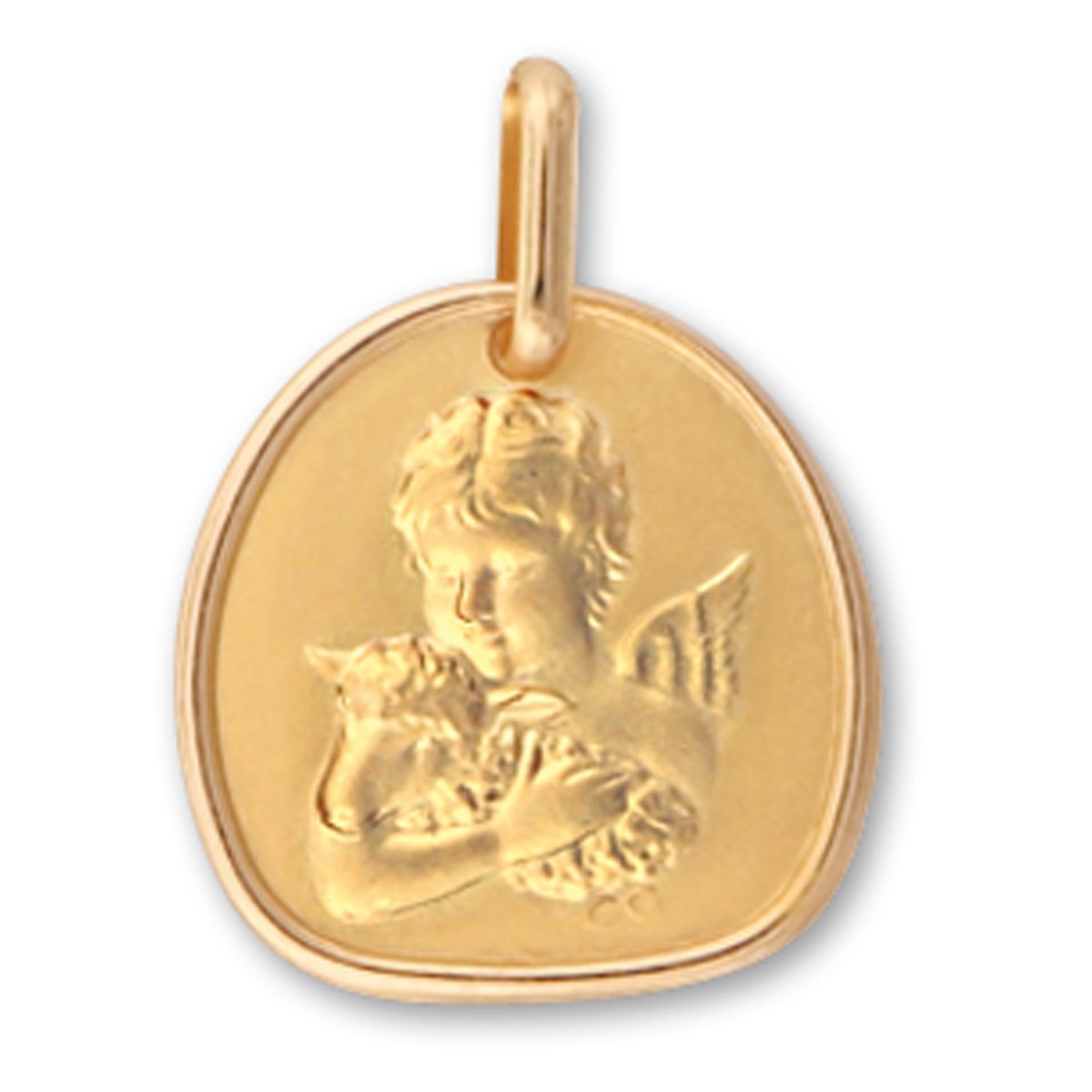 Médaille Brillaxis ange avec agneau
