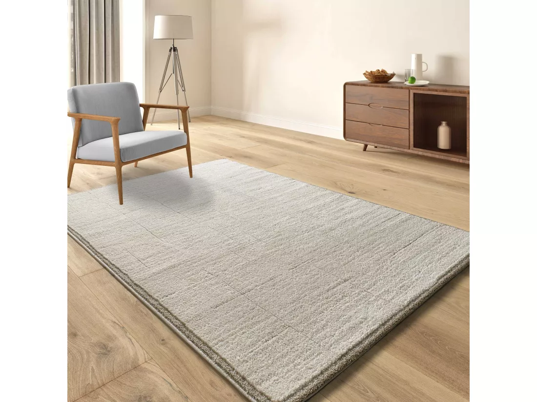 Tapis intérieur - scandinave - crème - 160 x 230 cm - CANDELA
