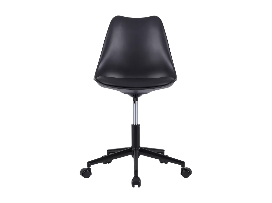 Chaise de bureau - Polypropylène et simili - Noir - XAFY