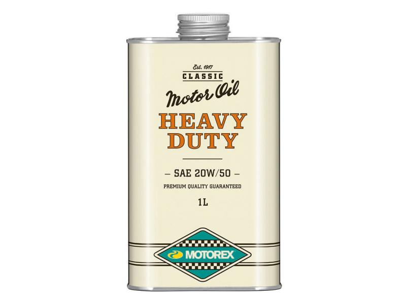 Motorex Motorenöl 4-Takt HEAVY DUTY 20W/50, 1 l 4-Takt-Motorenöl für klassische Fahrzeuge, 1 Liter
