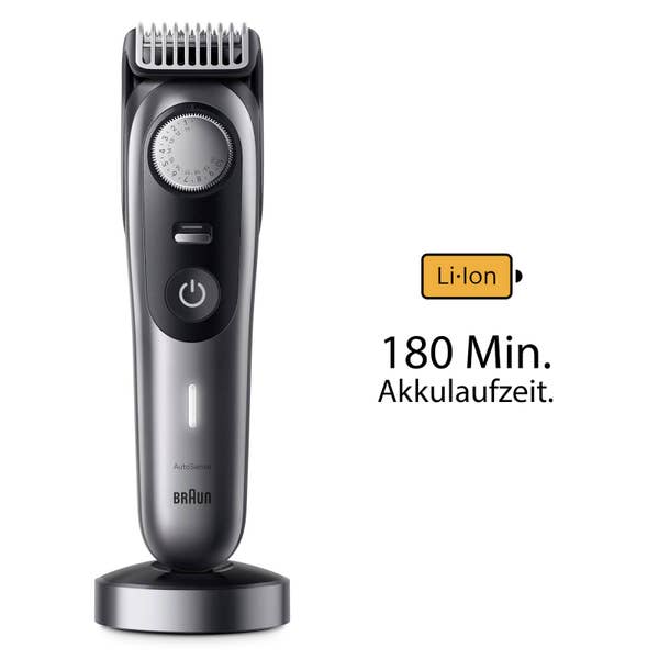 Braun Barttrimmer BT9440, Trimmer mit Barber Tools und 180 Min. Laufzeit