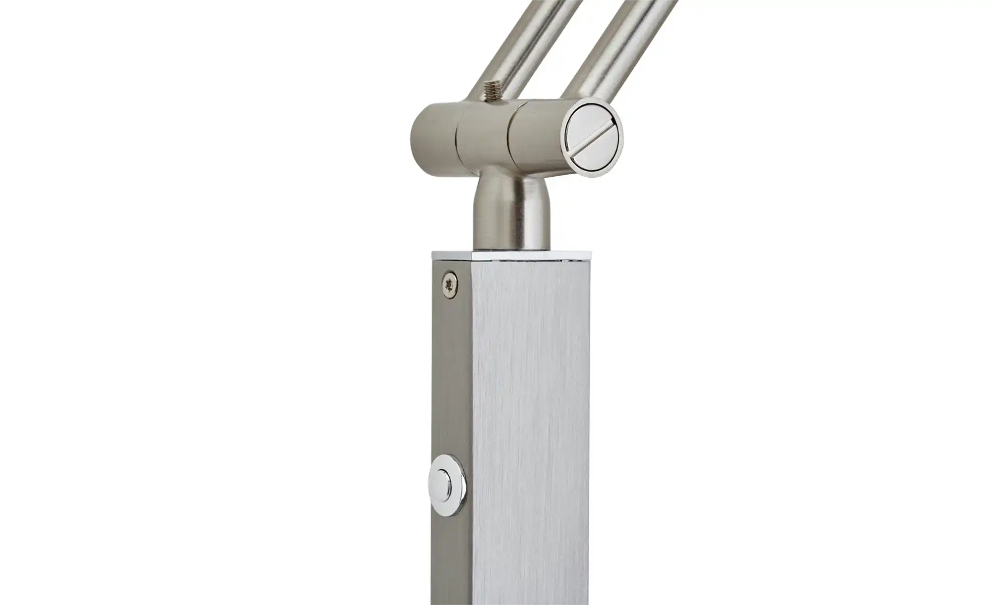 Paul Neuhaus LED- Stehleuchte, 1- flammig, nickel matt, Kopf eckig