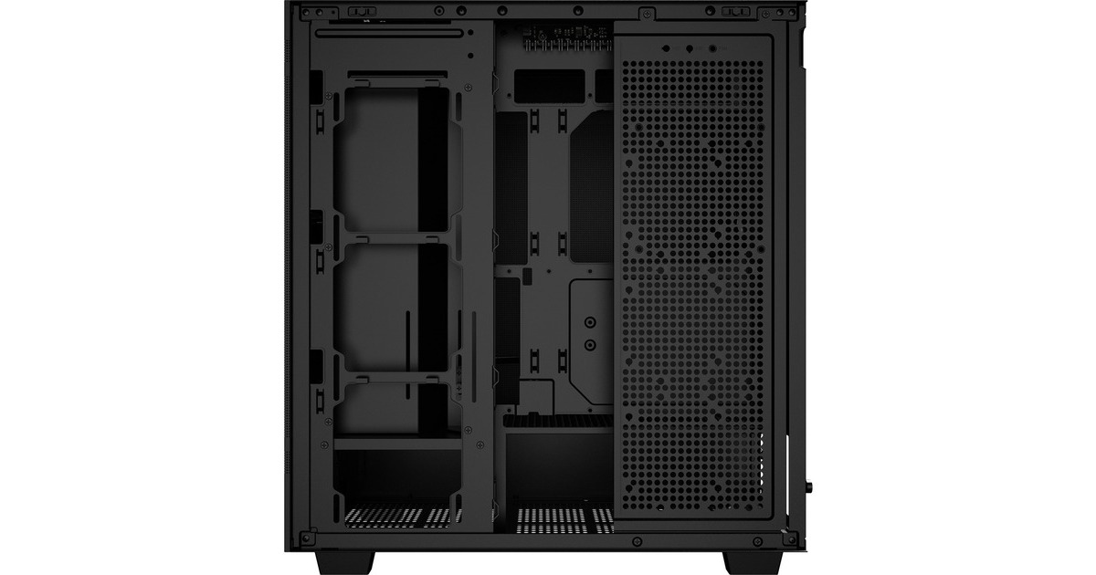 SharkoonRebel C50 Black midi tower behuizing  (Zwart | 2x USB-A | 1x USB-C)