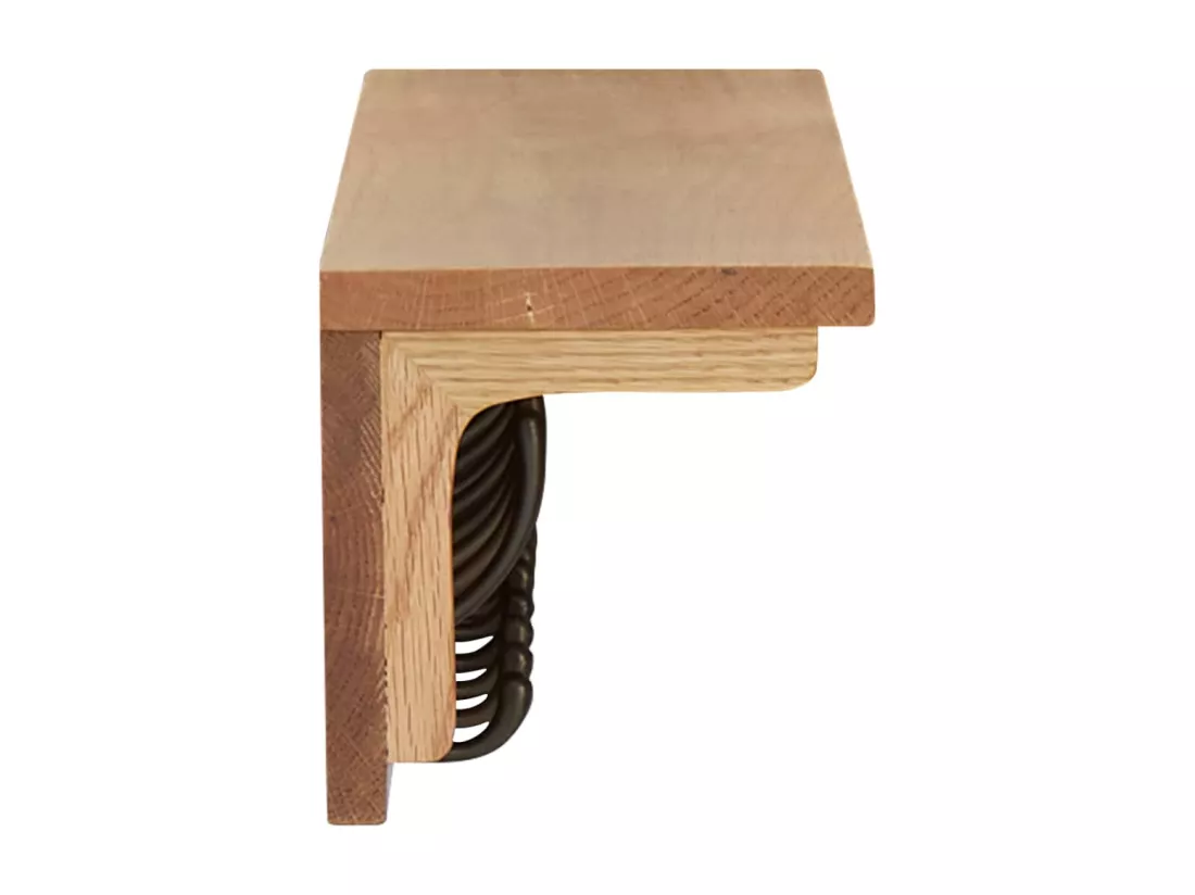 Porte-manteau 90x16x16 cm Bois de chêne massif