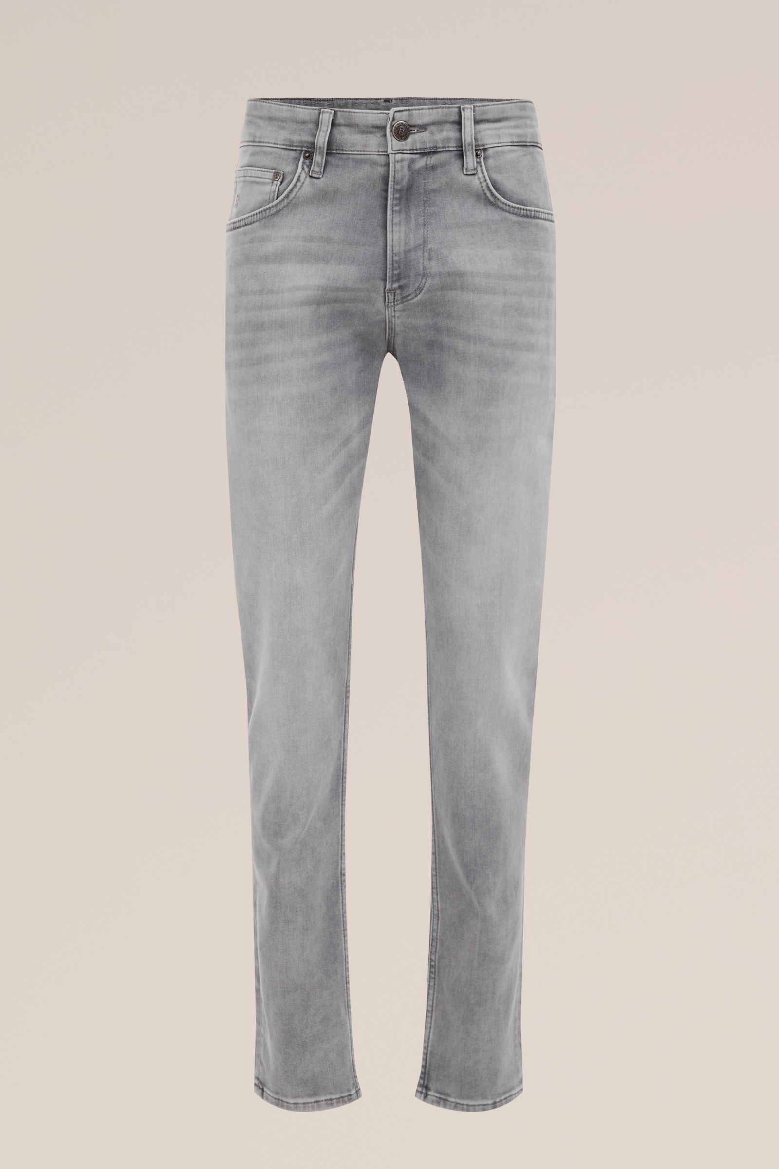 slim fit jeans van jog denim Blue Ridge Lichtgrijs