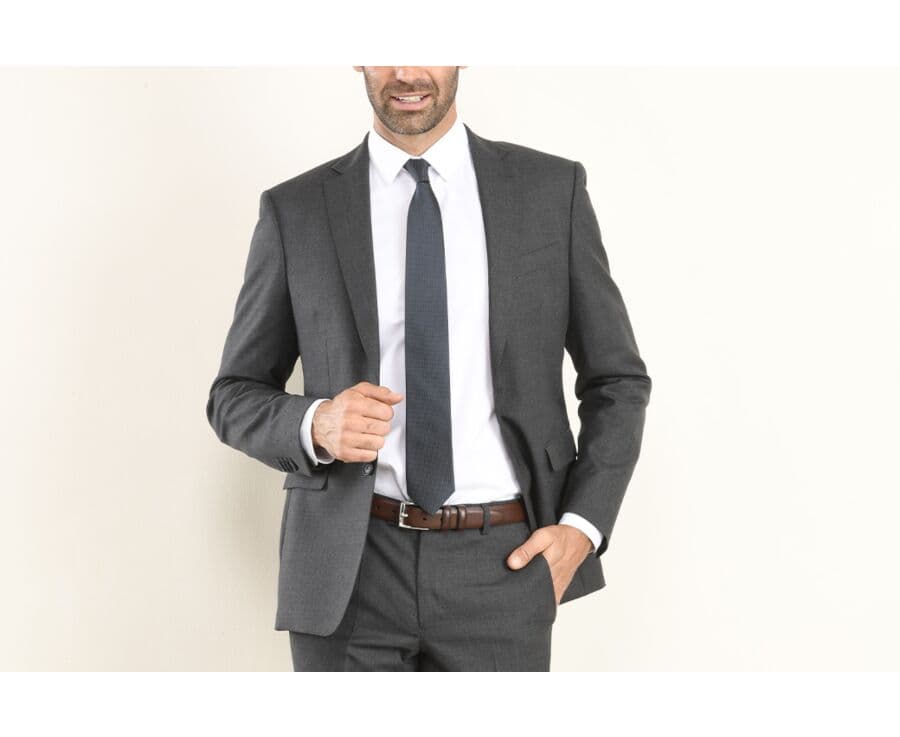 Veste de costume homme Gris Foncé Chiné - LAZARE