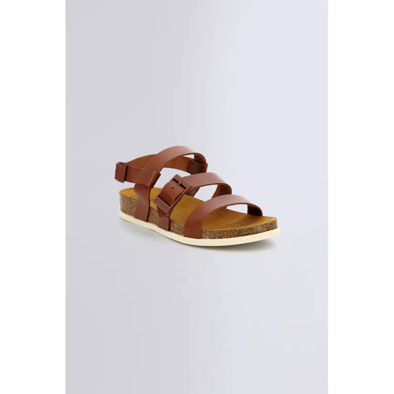 KICK ALANA MARRON CLAIR SANDALES Cuir Femme