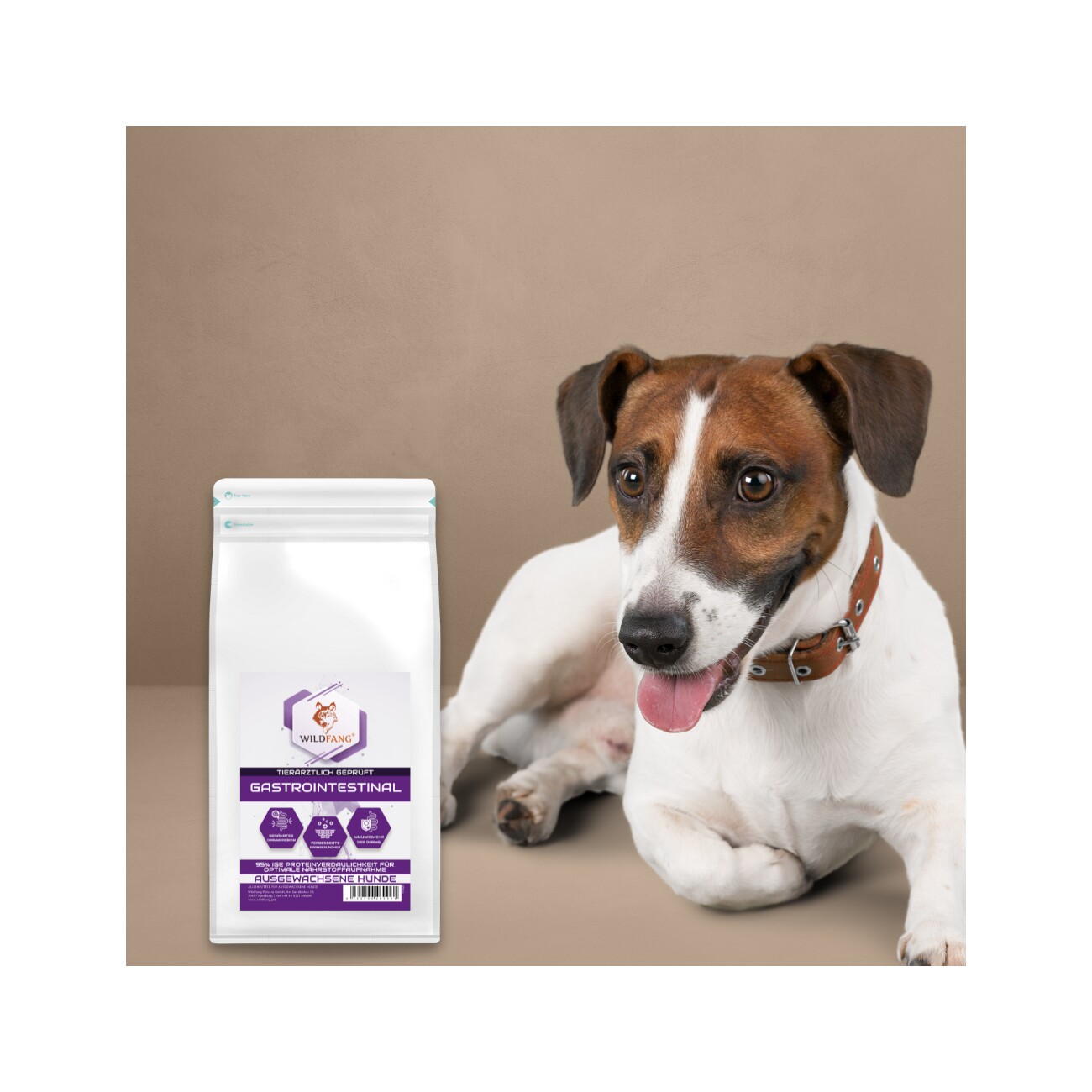 Wildfang VetLine Trockenfutter mit Peptiden für Hunde - Gastrointestinal 100 ml