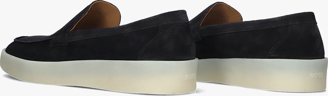 BOSS blauwe boss instappers clay loafer