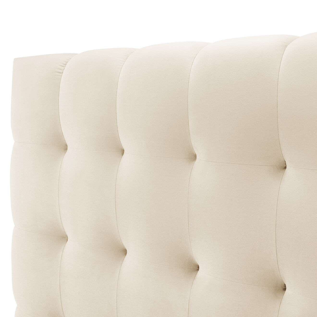 Cosmopolitan Design Lit avec coffre de rangement Bali Velours beige clair - 140x200 cm