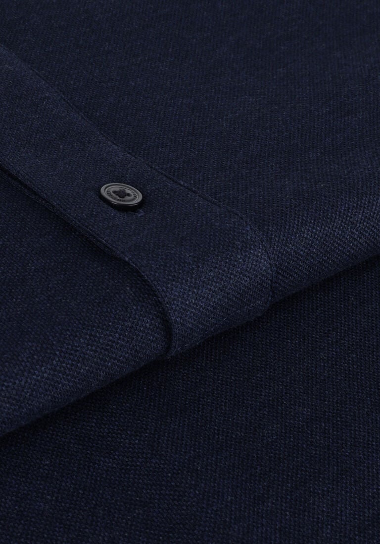 TOMMY HILFIGER donkerblauwe tommy hilfiger casual overhemd dc pique popover rf shirt