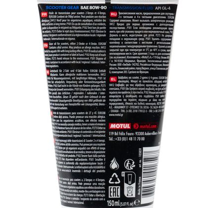Huile de boite Motul SCOOTER GEAR 80W90 150ML Universel