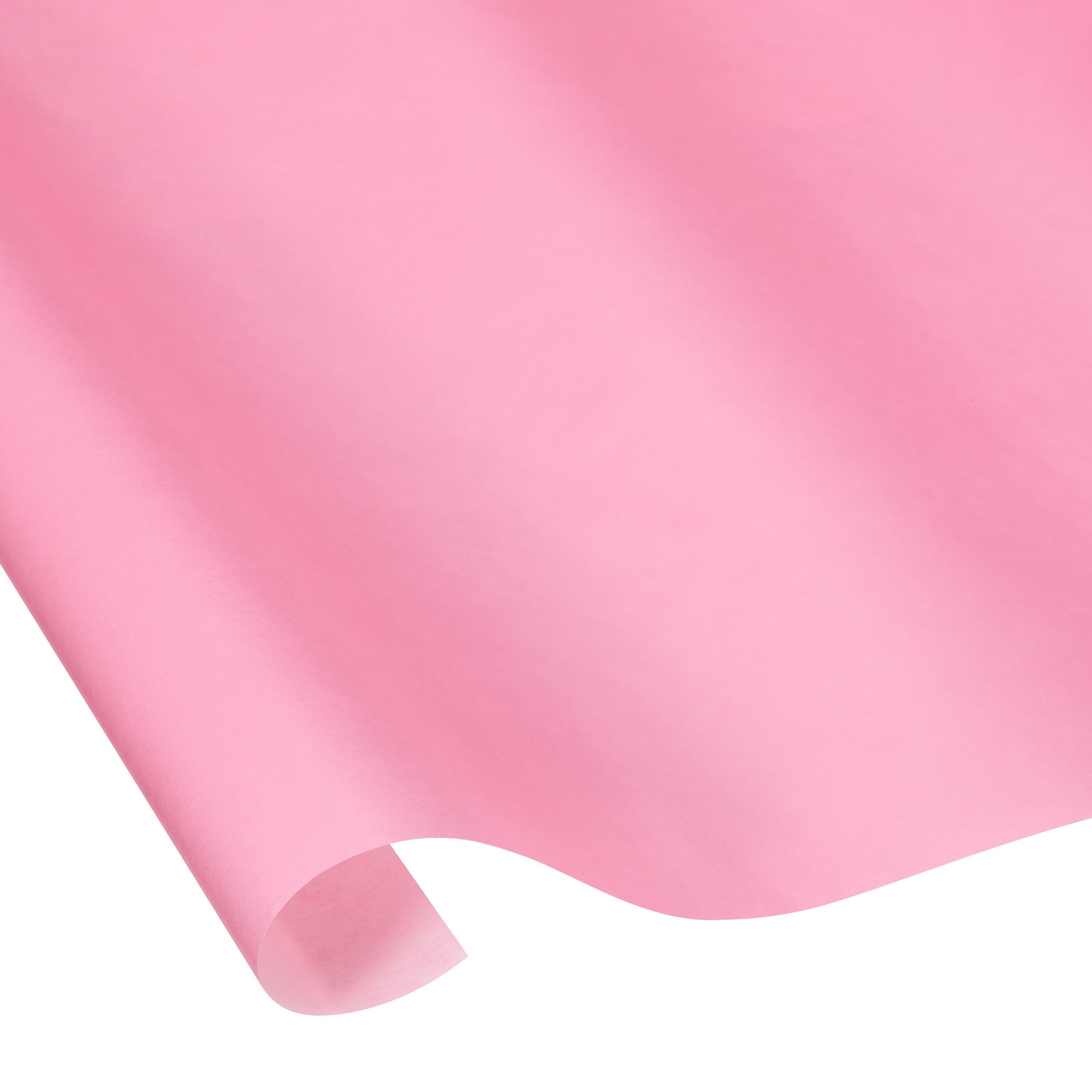 KRAFT UNI Geschenkpapier - Rosa / B: 70.0 cm x T: 300.0 cm