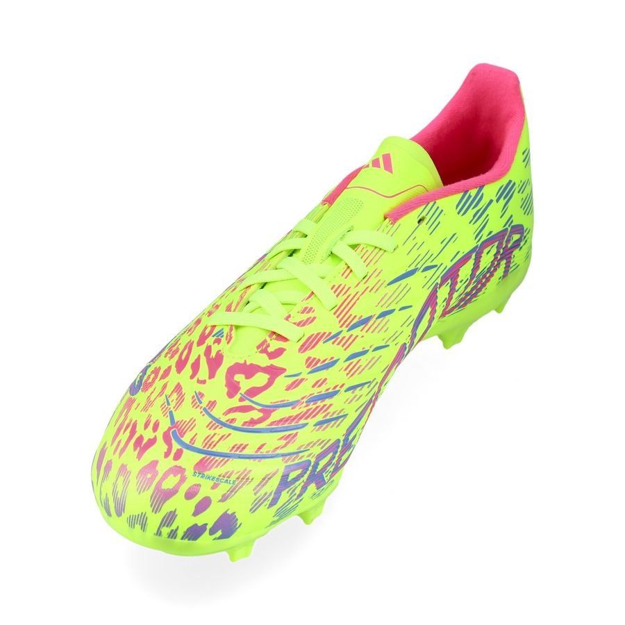 adidas Predator League FG/AG Mystic Victory - Lucid Lemon/Lucid Pink/Blue Fusion Enfant