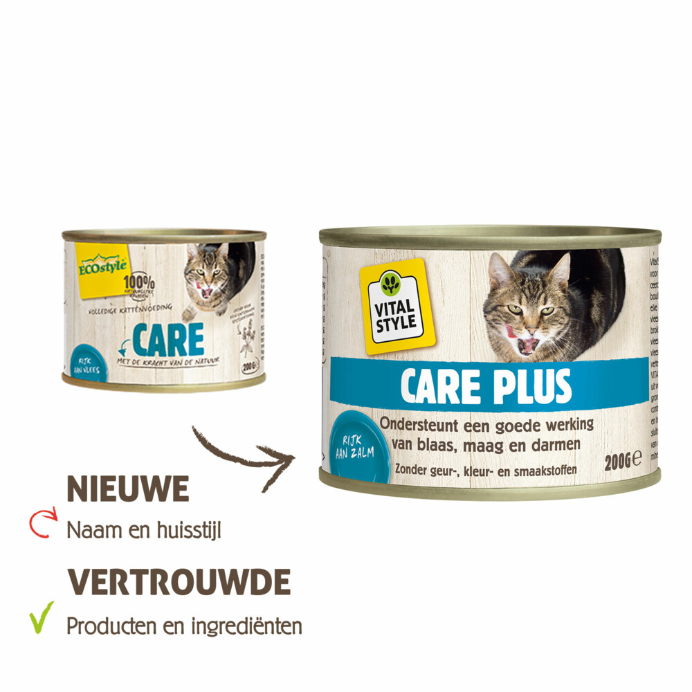 VITALstyle Kattenvoer Blik Care Plus200 gr