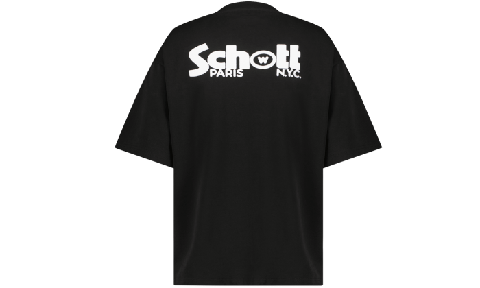 Wethenew Schott Double Logo T-Shirt Black