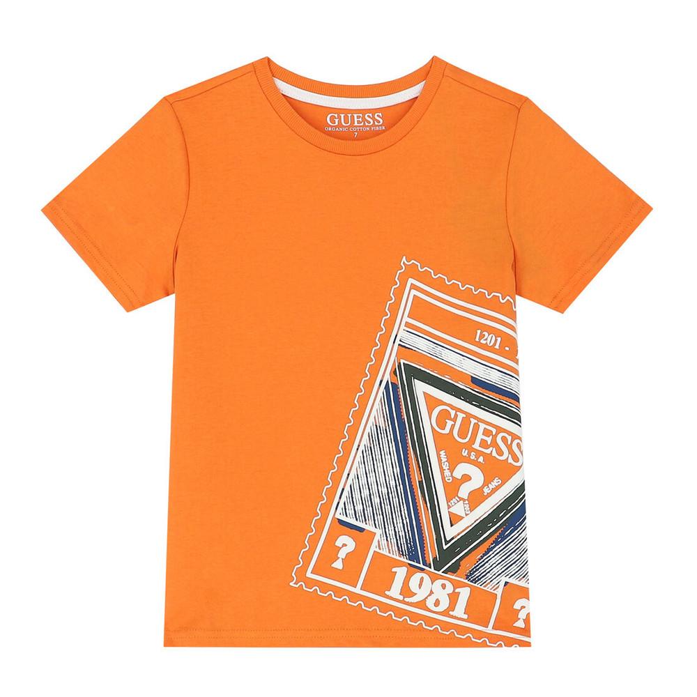 Guess T-shirt Orange Garçon Guess L3GI01