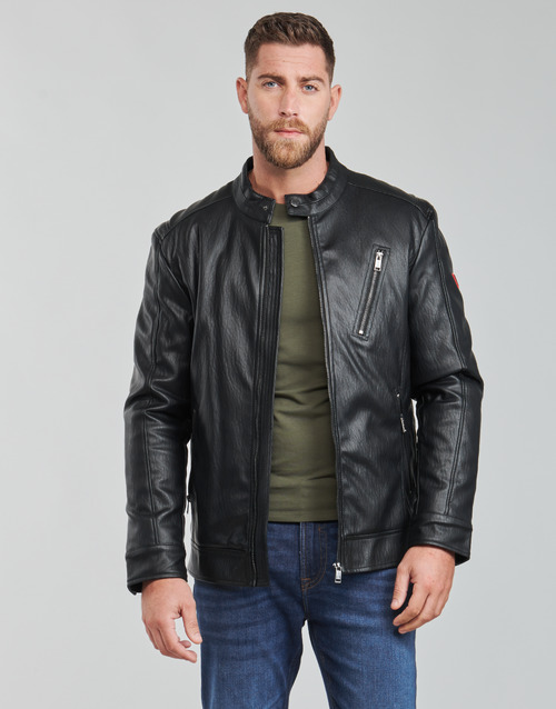Guess - PU LEATHER BIKER - Noir