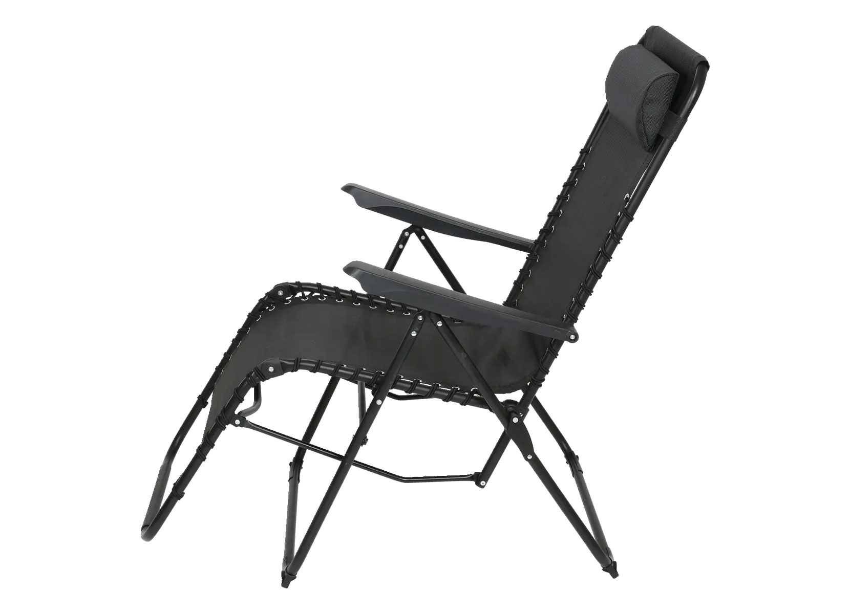 Relaxsessel mit Kopfpolster Schwarz