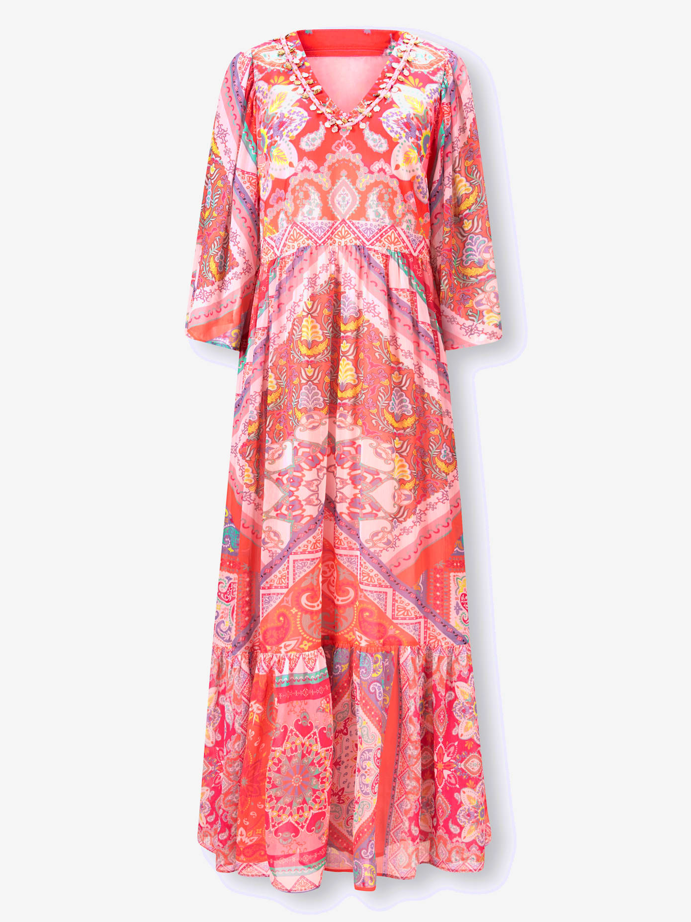 Robe imprimée superbes éléments décoratifs