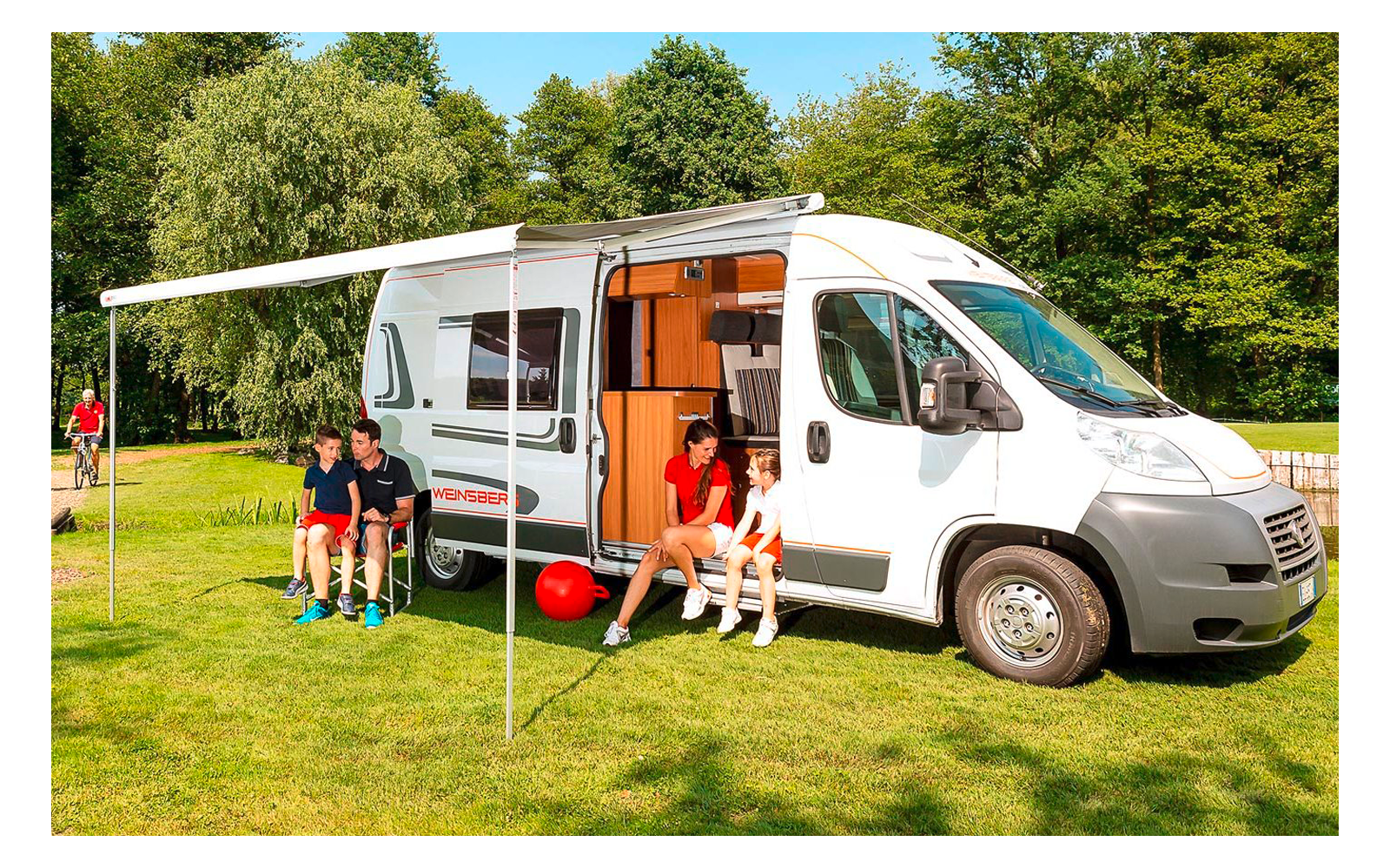 Fiamma Dachmarkise F80s 290 cm (Polar White / Royal Grey)