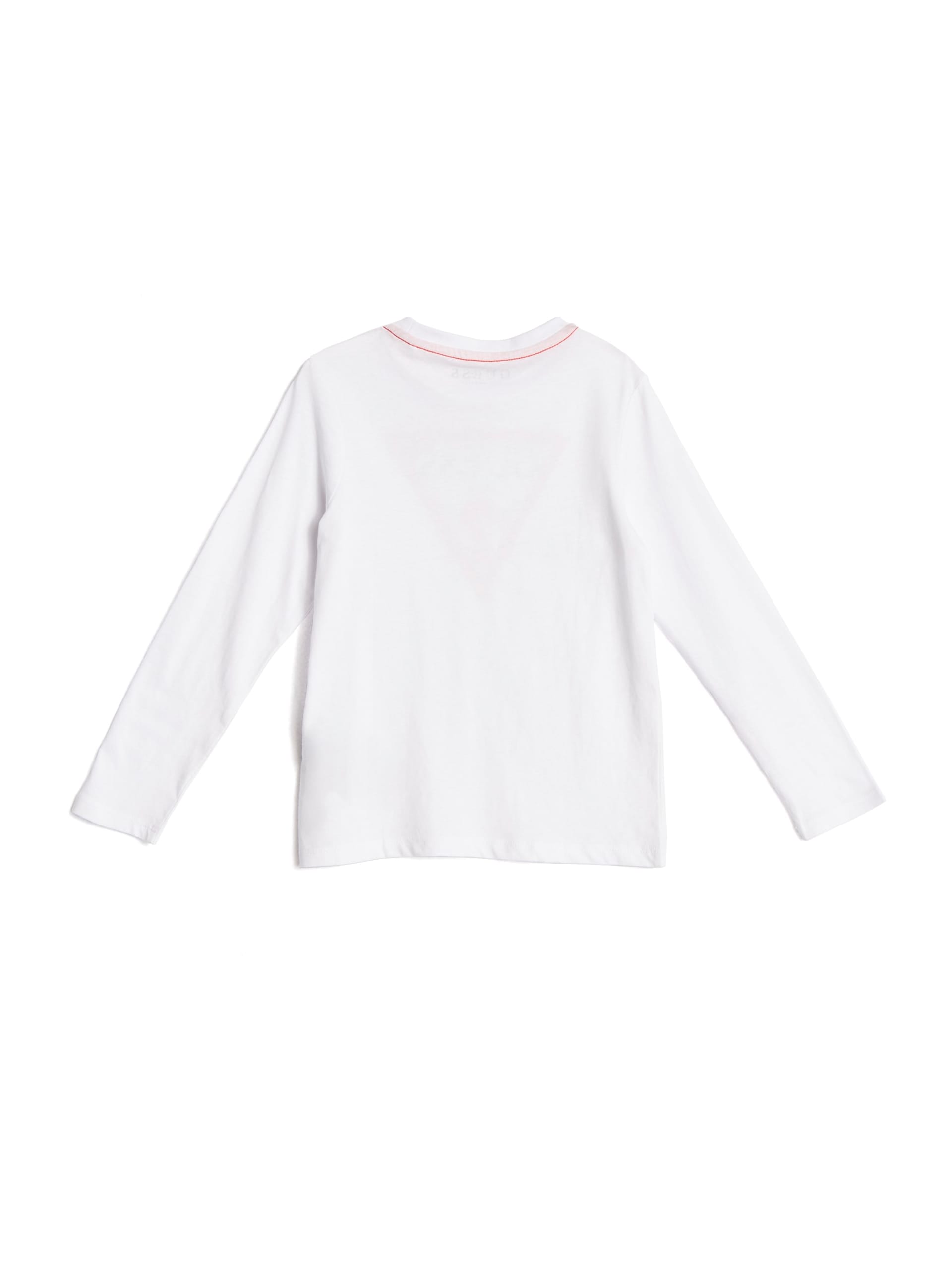 Camiseta infantil de manga comprida com logo da GUESS (tamanhos 2 a 7 anos)