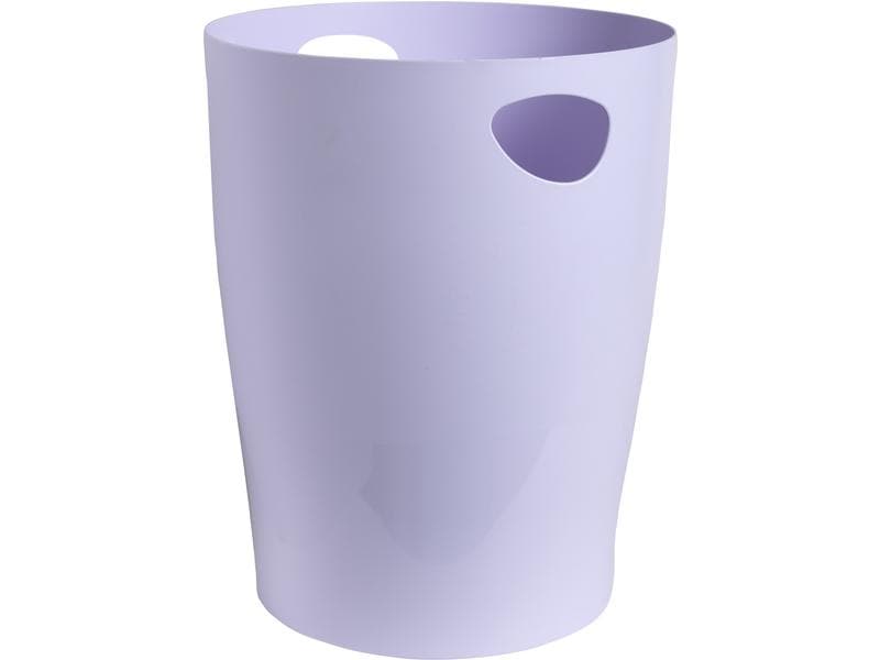Exacompta Papierkorb ECOBIN Aquarel 15 l, Mauve Formschöner und farbenfroher Abfallkorb