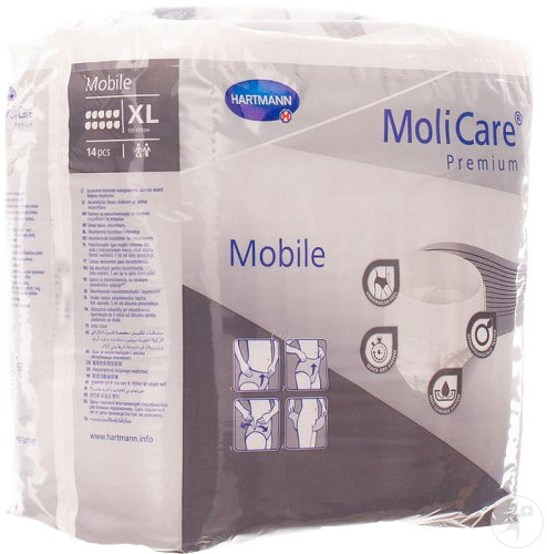 Molicare Premium Mobile 10 Gouttes Taille XL 14 Pièces